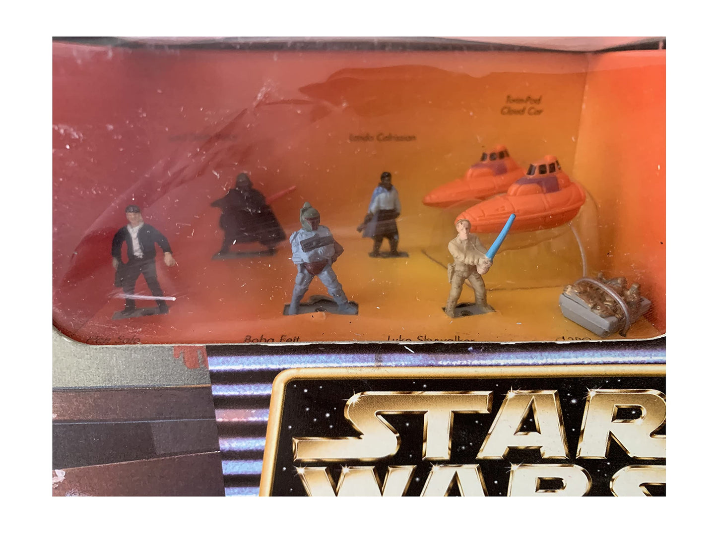 Vintage Ultra Rare 1997 Star Wars Micro Machines Boba Fett Head / Cloud City Transforming Action Play Set - Brand New Factory Sealed Shop Stock Room Find