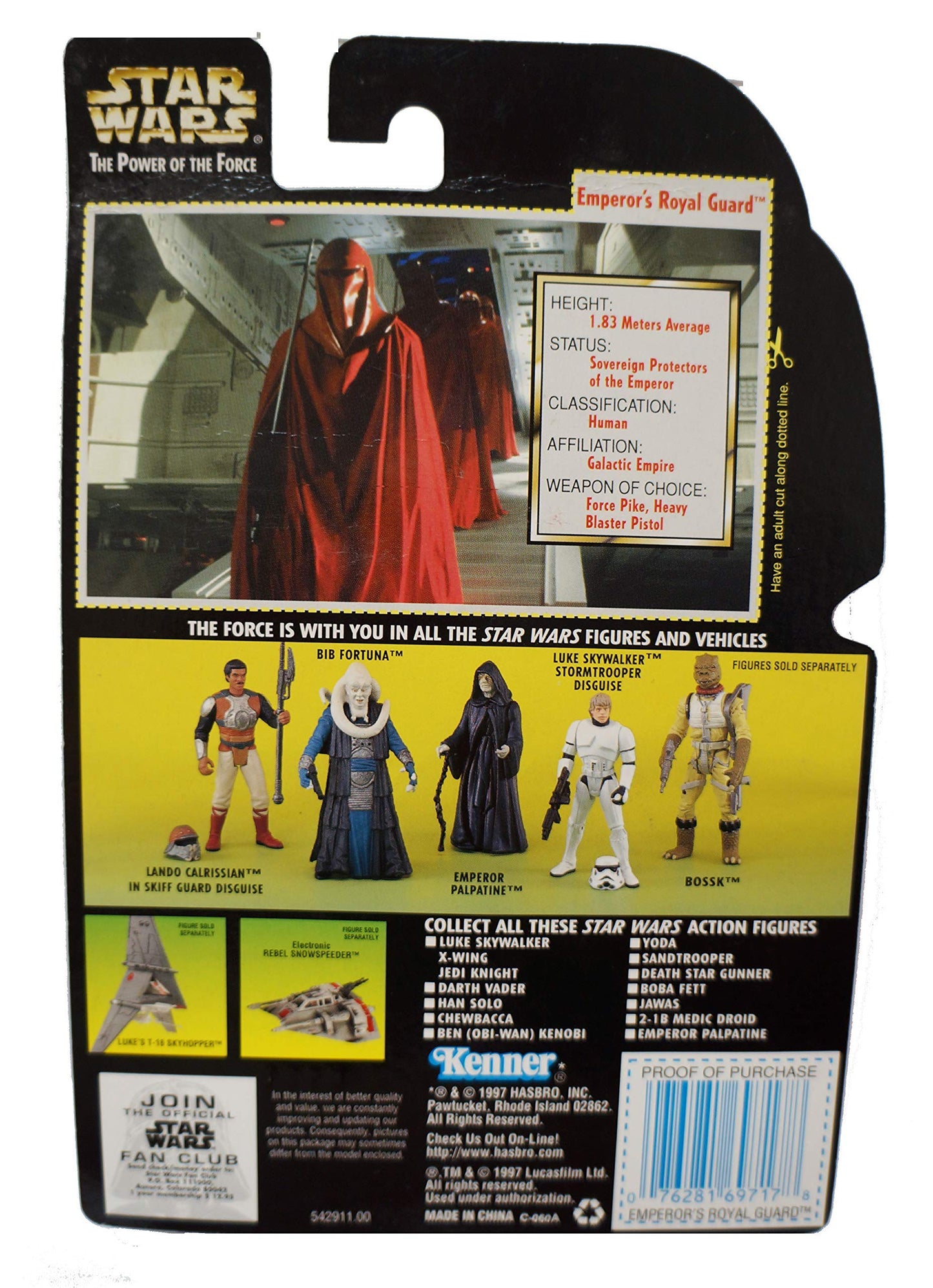 Star Wars The Power Of The Force The Emperor's Royal Guard Action Figure