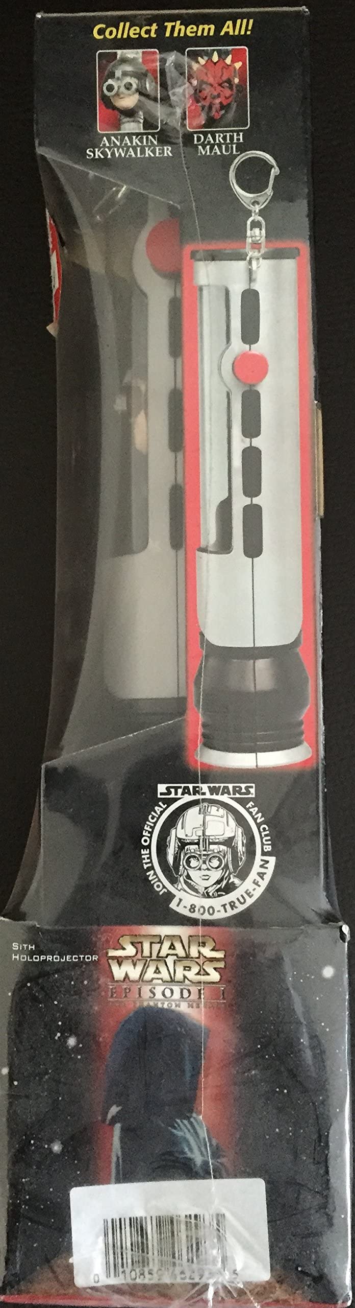 Vintage 1999 Star Wars Episode 1 The Phantom Menace Anakin Skywalker Collector Watch With Lightsaber Display Case Plus Sith Holoprojector With Backlight & Moving Dial - Shop Stock Room Find