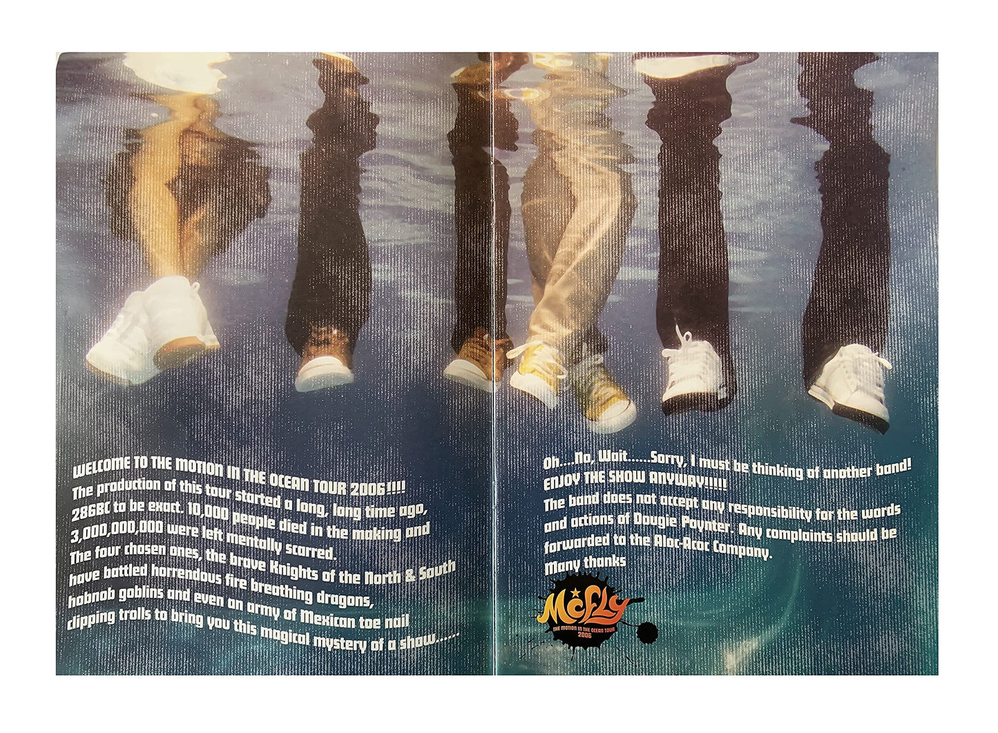 McFly The Motion In The Ocean Tour 2006 The Official Collectors Souvenir Programme Fantastic Condition Very Rare