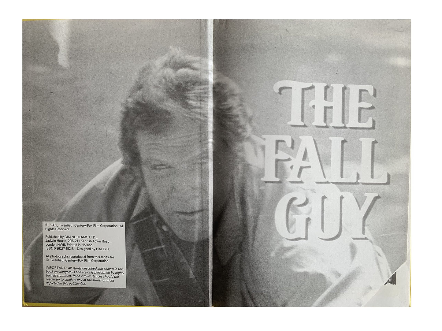 Vintage The Fall Guy Annual 1982 - Unsold Shop Stock Room Find