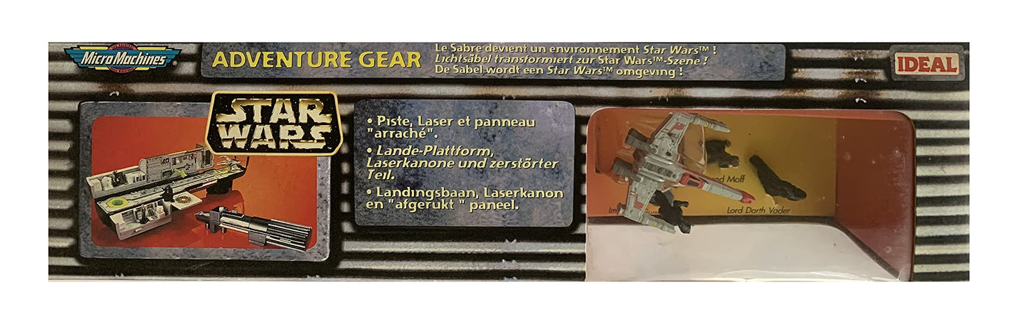 Vintage Ultra Rare Ideal 1994 Star Wars Micro Machines Darth Vaders Lightsaber / Death Star Trench Transforming Action Play Set - Brand New Factory Sealed Shop Stock Room Find