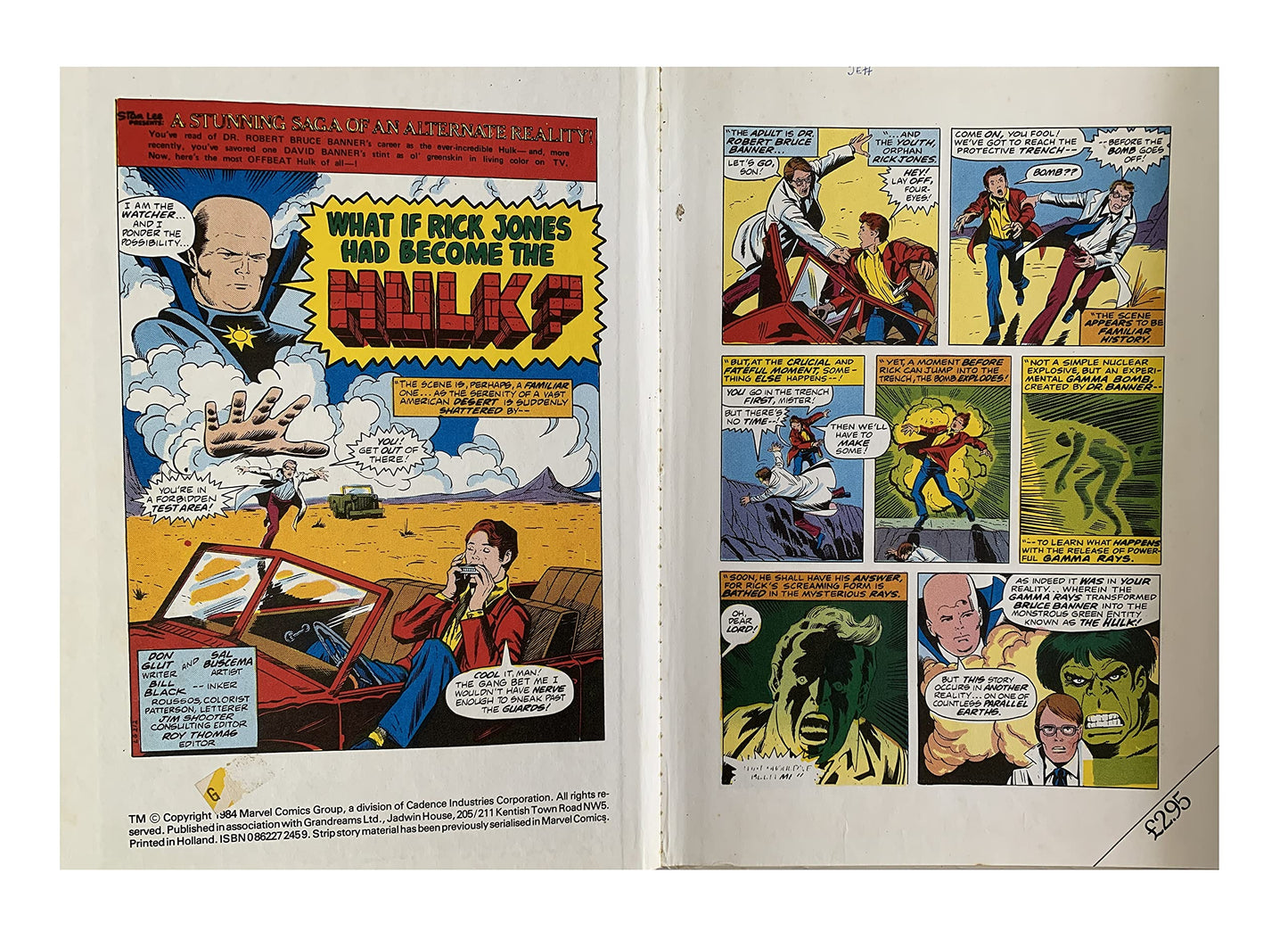 Vintage Marvels The Hulk Annual 1984
