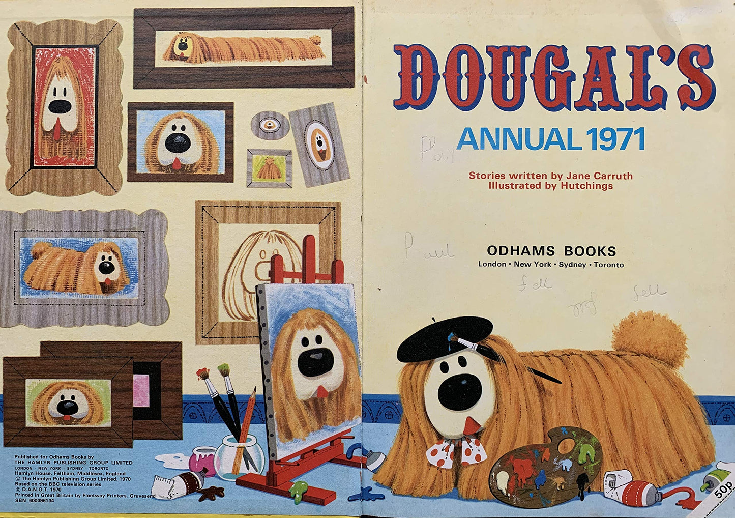 Vintage Dougals Annual 1971 From The Magic Roundabout