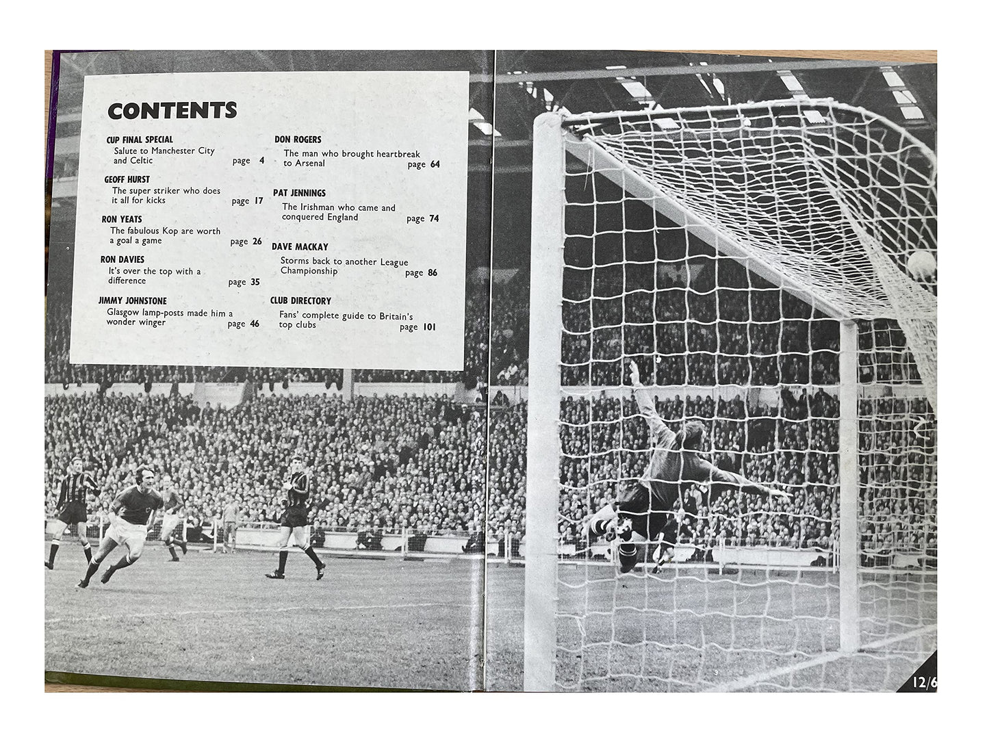 Vintage 1969 Football Star Parade Soccer Annual By Goal