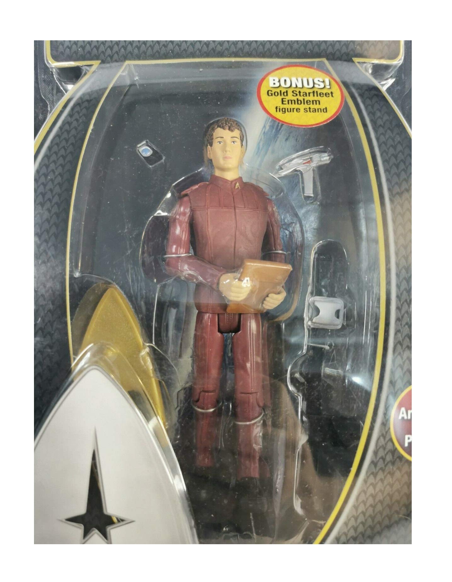 Star Trek Warp Collection Cadet Chekov Action Figure With Utility Belt, Phaser, Communicator and Data Tablet - Brand New Factory Sealed Shop Stock Room Find