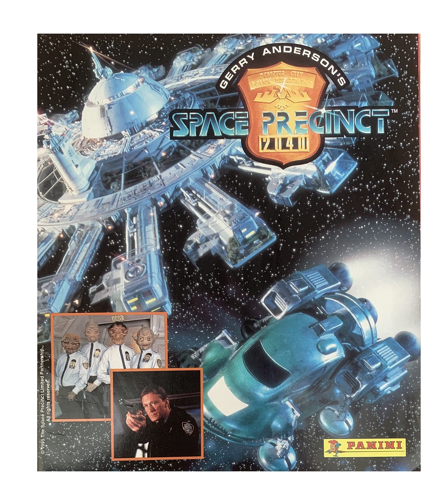 Vintage 1995 Gerry Andersons Space Precinct 2040 Comic File Number 001 - Fab First Issue 31st October 1995 - Includes The Free Gift Sticker Album & Pack Of Stickers - Unsold Shop Stock