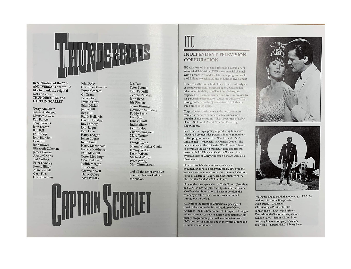 Vintage 1991 - Thunderbirds FAB The Next Generation Stage Show Programme The Mermaid Theatre