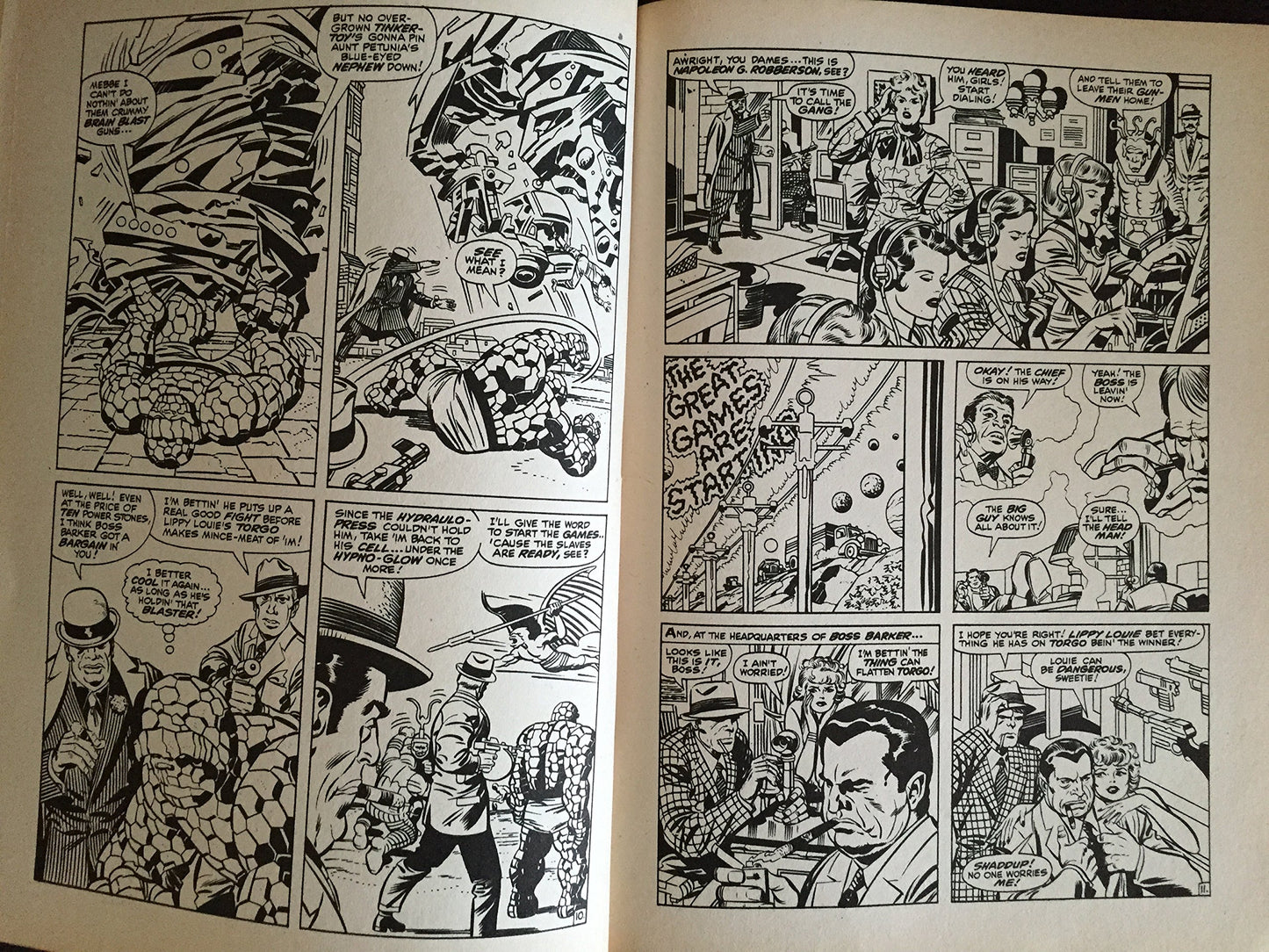 Vintage Marvel 1970 The Fantastic Four Comic Book Album Paperback Book - Fantastic