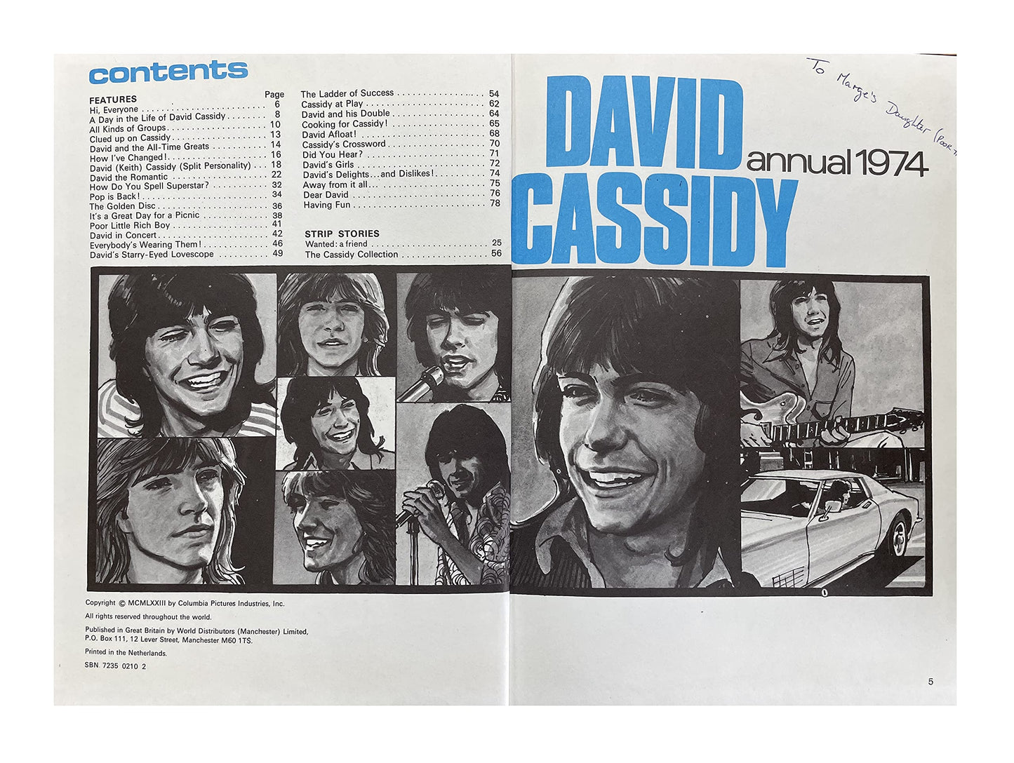 Vintage The David Cassidy Annual 1974