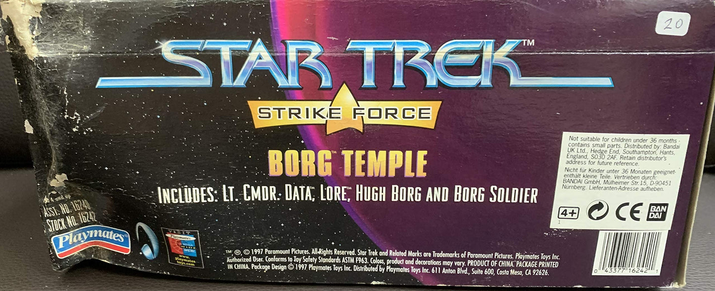 Vintage 1997 Star Trek Strike Force Borg Temple and Mini Figure Set - Shop Stock Room Find