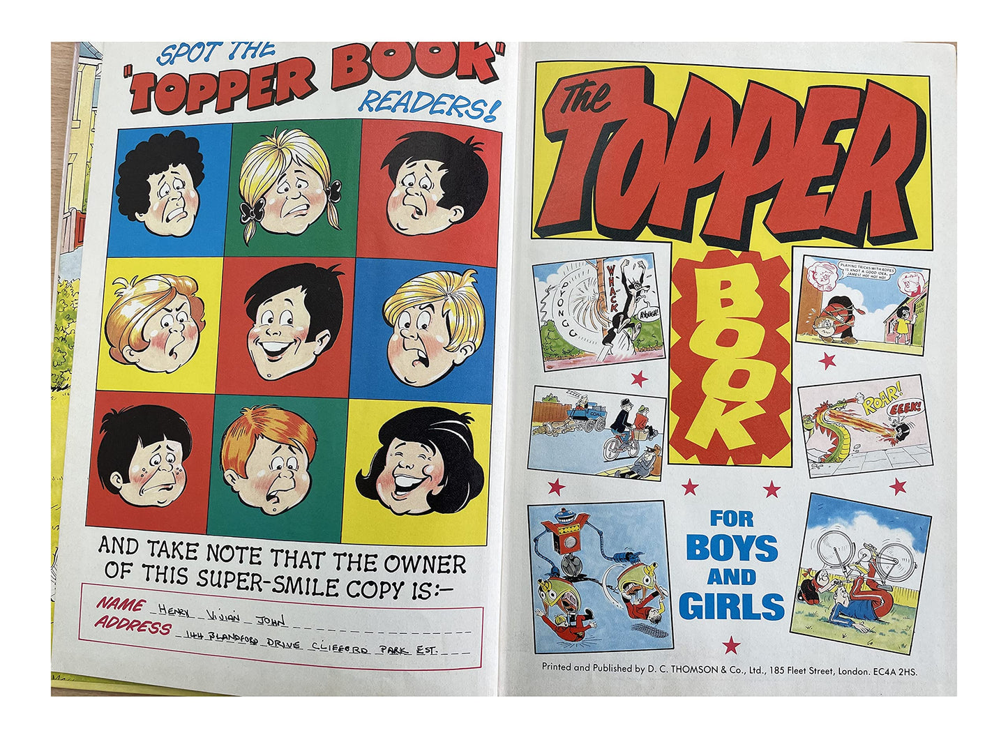 Vintage The Topper Book Annual 1980