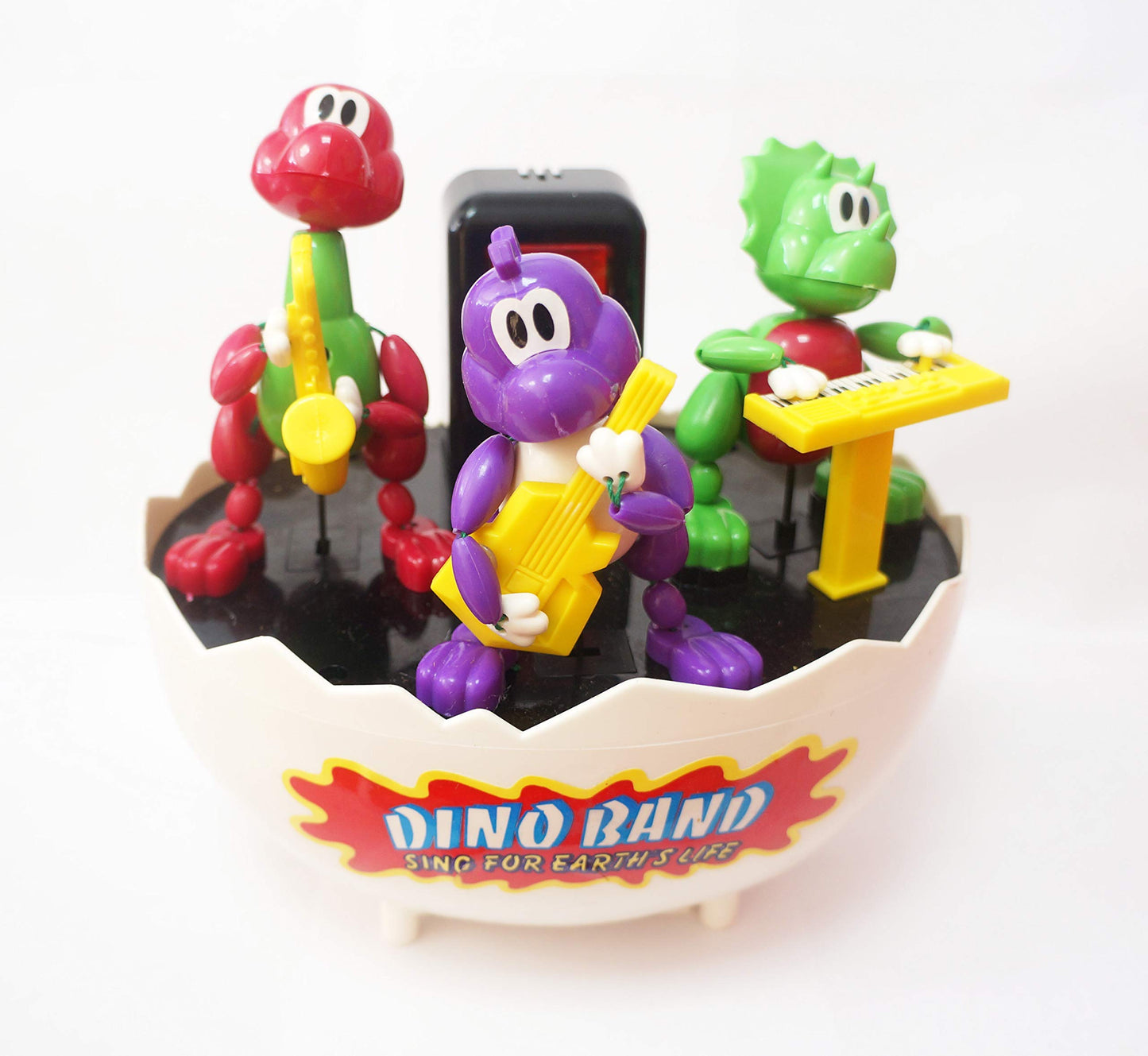 Vintage 1993 Dino Band Sing For Earths Life - Sound Activated Novelty Stage Show Toy - Complete In The Original Box - Shop Stock Room Find