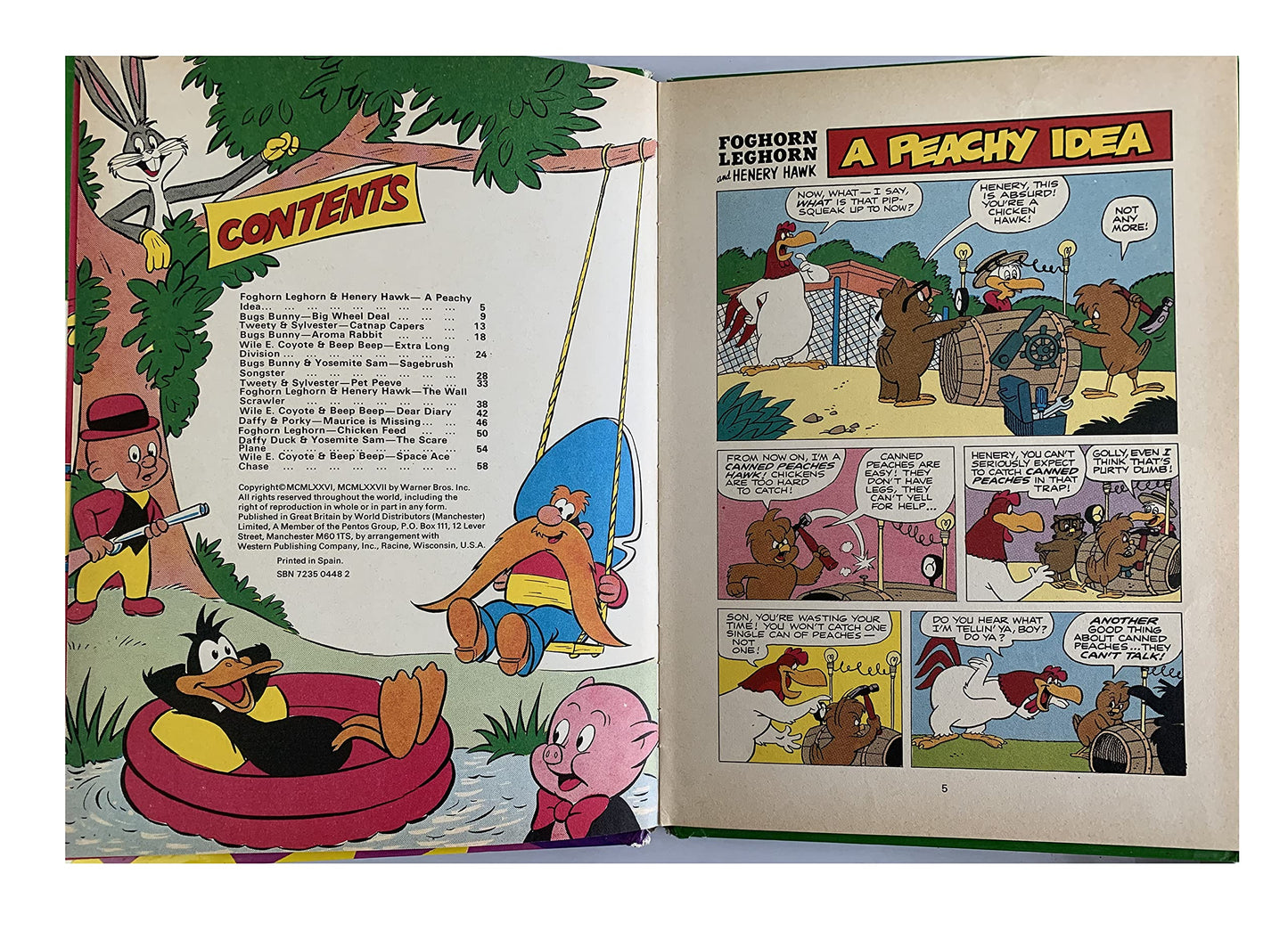 Vintage The Television Cartoon Annual 1978