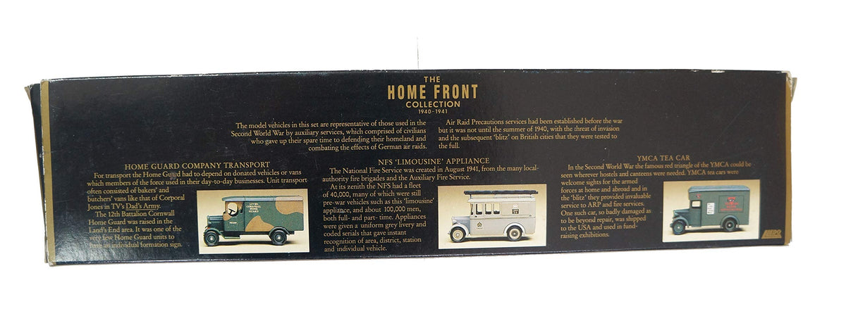 Vintage 1991 Lledo Promotional Models Of Days Gone Limited Edition The Home Front - Life In Britain 1940-1941 Three Vehicle Set New In Box - Shop Stock Room Find.