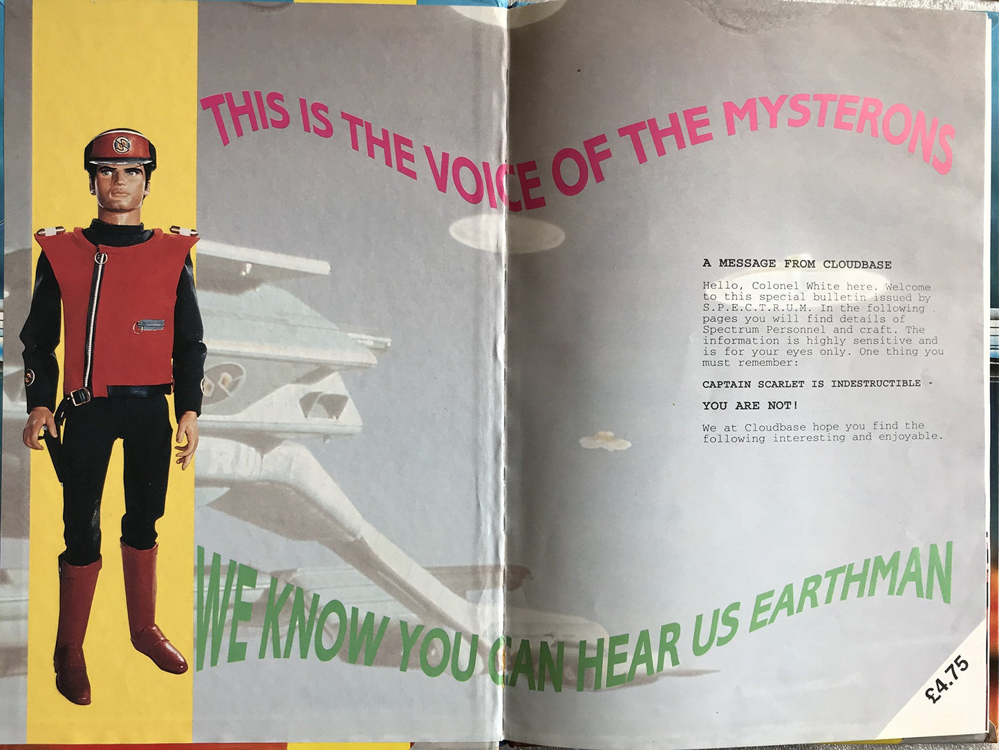 Vintage 1994 Gerry Andersons The Official Captain Scarlet And The Mysterons Annual - Brand New Shop Stock Room Find