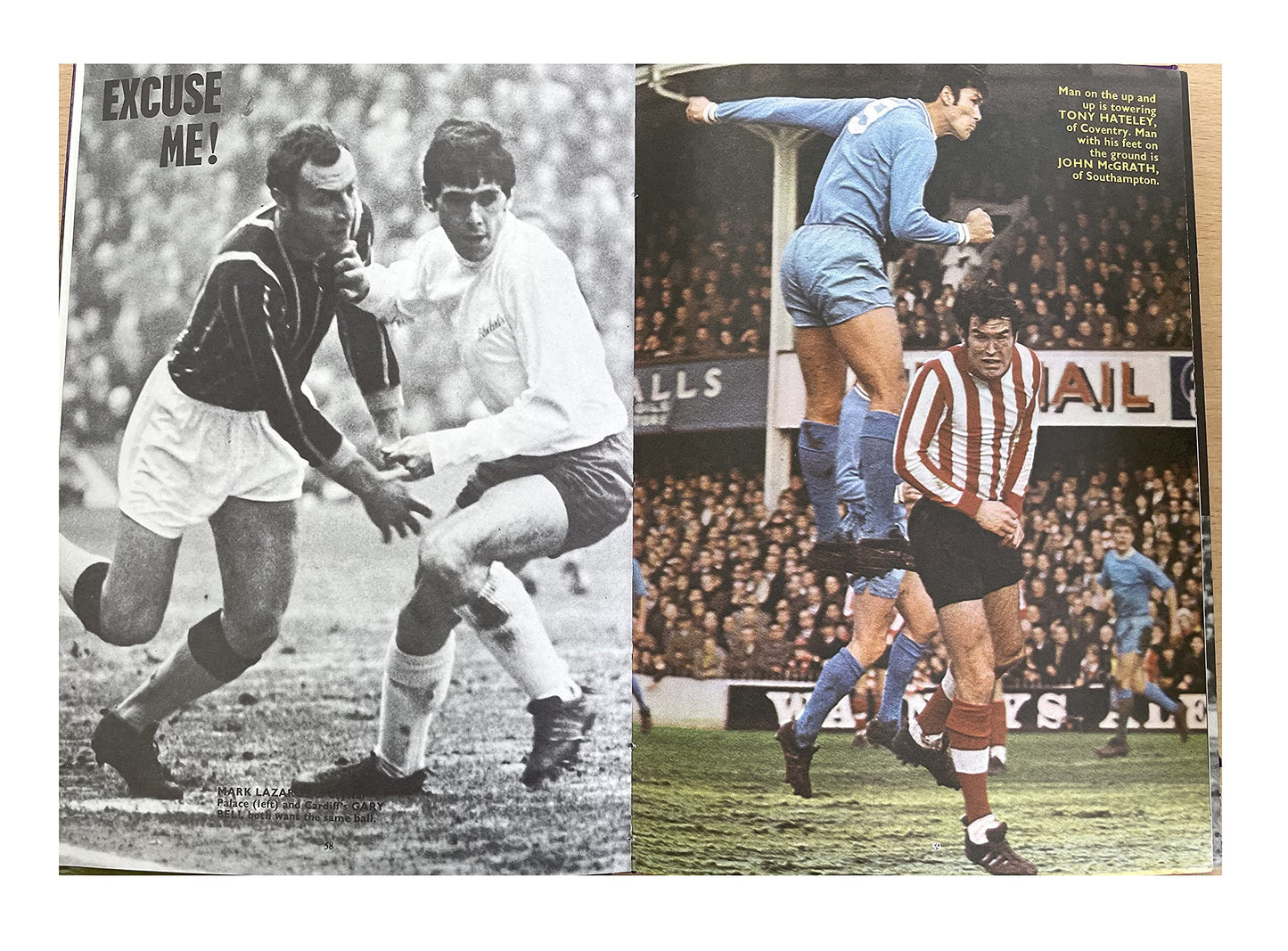 Vintage 1969 Football Star Parade Soccer Annual By Goal