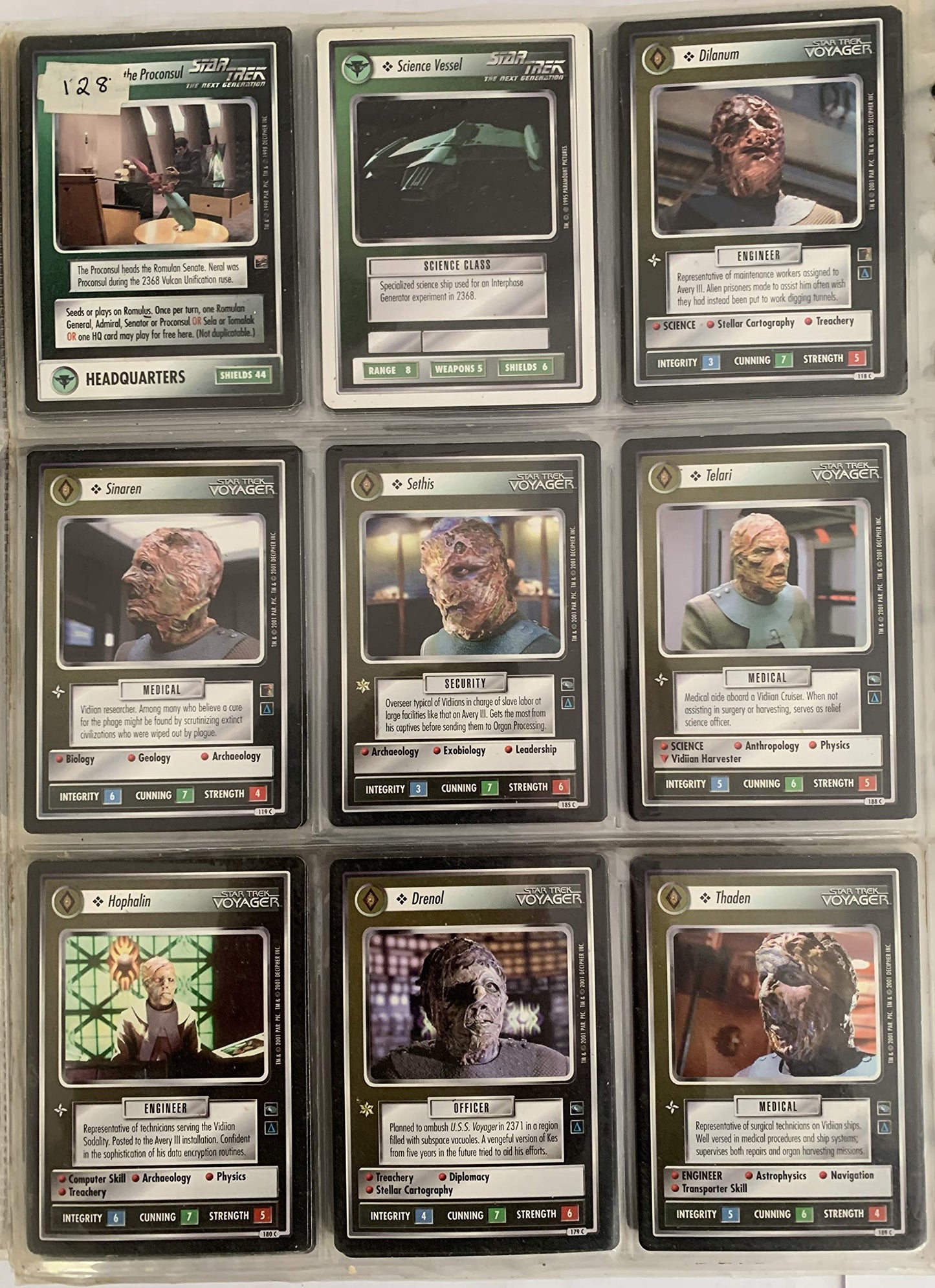 Vintage 1990 Star Trek Customizable Card Game CCG Set Of 1325 Assorted Cards Including Common, Uncommon, Rare, Bonus Rare, Rare Plus, Premium And Preview Cards