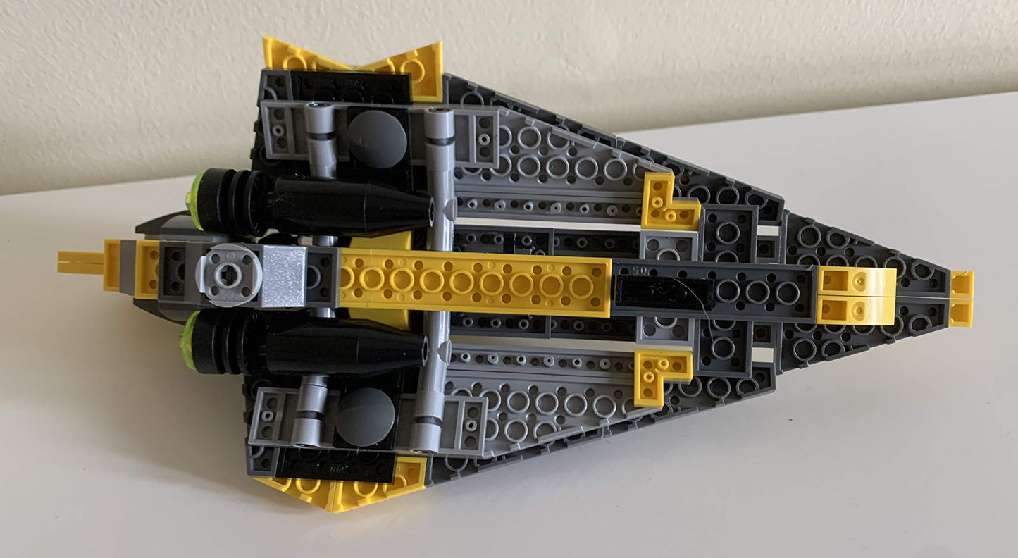 Building blocks Vintage 2018 Star Wars The Revenge Of The Sith Anakins Jedi Starfighter - Set No. 75214 - Fully Build Former Display Model