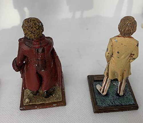 Vintage 1984 Dr Doctor Who Fine Art Castings Set Of 4 80mm Pewter Pre Painted Figures - 1st, 2nd, 4th & 5th Doctor, Jamie, Cyberman