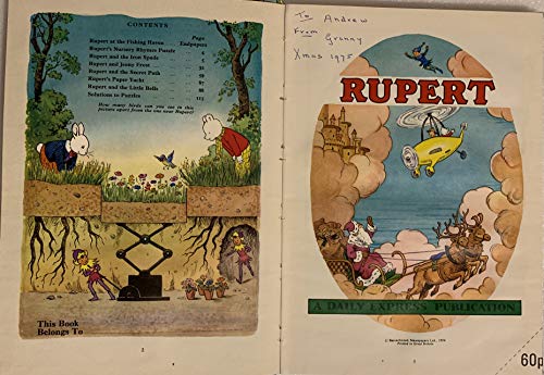 Vintage The Daily Express Rupert Bear Annual 1974 - Fantastic Condition