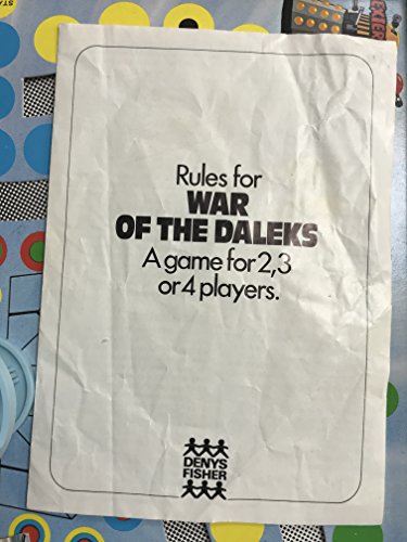 1975 Denys Fisher Dr Doctor Who War Of The Daleks The Board Game - Fantastic Condition - 100% Complete - In The Original Box With Inner Packing …