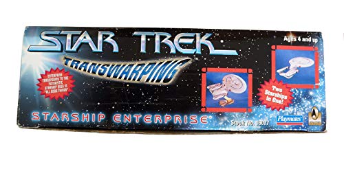 Vintage 1996 Playmates Star Trek The Next Generation Collectors Edition Transwarping Starship USS Enterprise NCC-1701D Model - Former Shop Counter Display Item