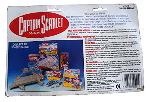 Vintage Vivids 1993 Gerry Andersons Captain Scarlet And The Mysterions Angel Interceptor Jet Fighters Diecast Vehicle Twin Set - Factory Sealed Shop Stock Room Find