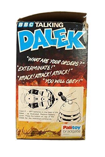Vintage 1975 Palitoy Doctor Dr Who Talking Dalek Battery Operated Red And Black Dalek Complete In The Original Box