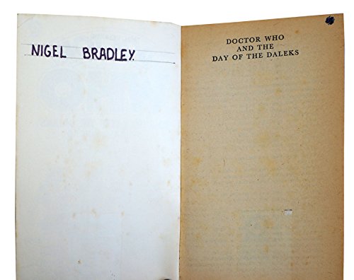 Dr Doctor Who And The Day Of The Daleks Target Paperback Novel Third Impression 1978 By Terrance Dicks