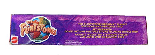 Vintage 1994 Mattel The Flintstones Bedrock Playset With Fred Figure & Freds Car - Brand New Factory Sealed Shop Stock Room Find