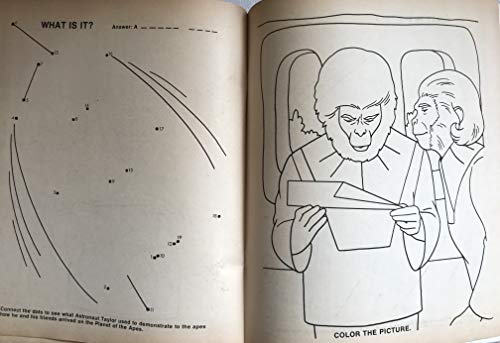 Vintage 1974 Planet Of The Apes Picture Activity Album Book Authorized Edition Mint Condition Shop Stock Room Find …