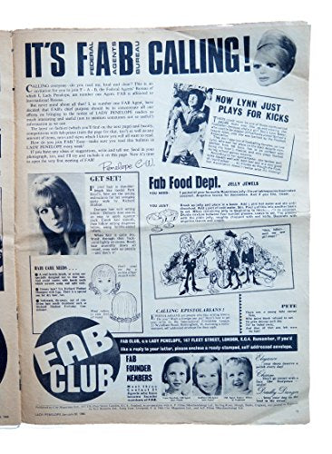 Vintage Ultra Rare First Issue Lady Penelope Comic Magazine Issue No. 1 22nd January 1966 - Ultra Rare Item …
