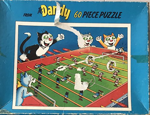 Vintage 1979 The Dandy 60 Piece Fully Interlocking Jigsaw Puzzle Korkys Mousey Football Game 100% Complete In The Original Box - Ultra Rare …