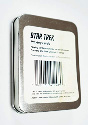 Vintage 2009 Star Trek The Original Series Deck Of Playing Cards In Collectable Tin - Brand New Factory Sealed Shop Stock Room Find