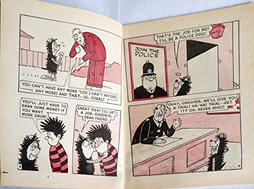 Vintage 1984 The Beano Comic Library No. 51 - Gnasher In Gnashville By D C Thomson & Co - Shop Stock Room Find