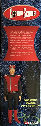 Vintage 2006 Gerry Andersons Captain Scarlet Corgi Diecast Angel Interceptor Die-cast Replica Model Air Craft - Brand New Shop Stock Room Find