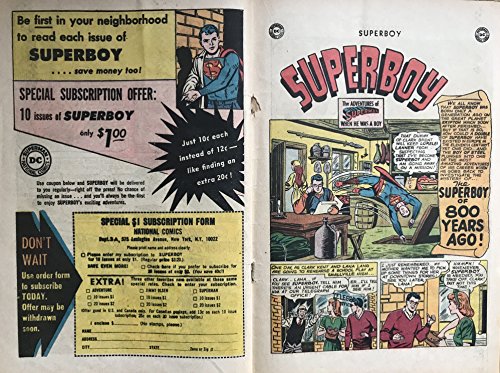 Vintage 1964 Very Rare DC Comics Superboy - Issue No. 113 - June 1964 - Ex Shop Stock