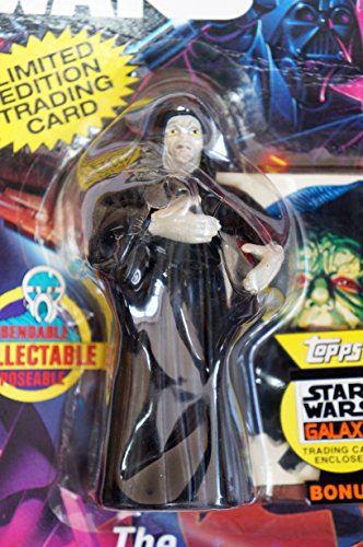 Vintage 1993 Star Wars Bend-Ems The Emperor Palpertine Darth Sidious 4 1/2" Bendable Action Figure Includes Bonus Ultra Rare Limited Edition The Emperor Trading Card - Mint On Card Shop Stock Room Find