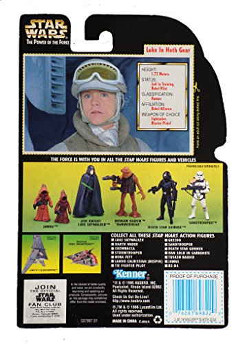 Star Wars Power of the Force POTF Colour Green Card Luke Skywalker (Hoth Gear) (EU) …