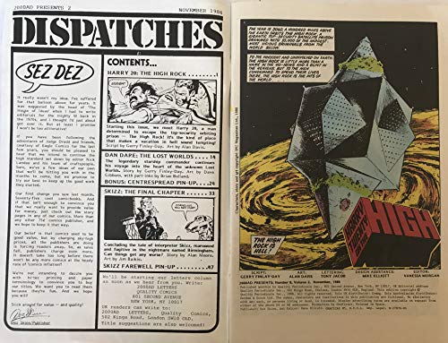 Vintage Rare 2000AD Presents Issue No. 8 November 1986 Comic Featuring Dan Dare & Harry 20 - Ex Shop Stock …