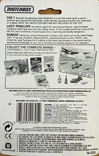 Vintage 1992 Gerry Andersons Thunderbirds Lady Penelope's Rolls Royce FAB 1 Diecast Vehicle - Brand New Factory Sealed Shop Stock Room Find