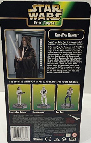 Vintage Kenner 1998 Star Wars Epic Force Obi-Wan Kenobi Action Figure