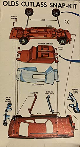 Vintage JoHan 1975 Oldsmobile Cutlass 1/25 Snap Model Kit No. CS-503 - Complete In The Original Box …