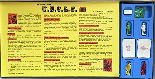 Vintage Ideal Toys Company 1965 Napoleon Solo The Man From U.N.C.L.E - Board Game Based On The TV Series The Man From Uncle - Very Good Condition In The Original Box