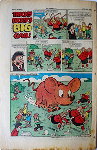 Vintage Rare The Topper Weekly Comic Magazine No. 1838 Boys And Girls Comic Every Thursday 23rd April 1988 By D C Thomson & Co