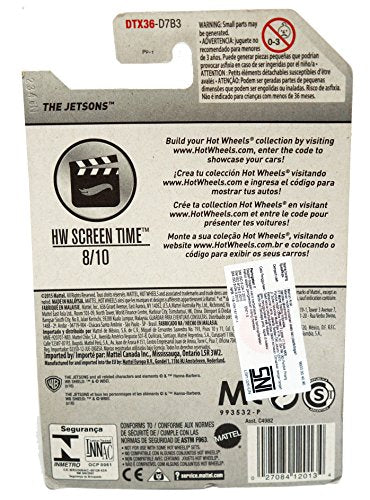 Mattel Hot Wheels 2015 HW Screen Time 8/10 No. 25/365 The Jetsons Capsule Air Car Die-Cast Replica Model Vehicle Brand New Factory Sealed Shop Stock Room Find