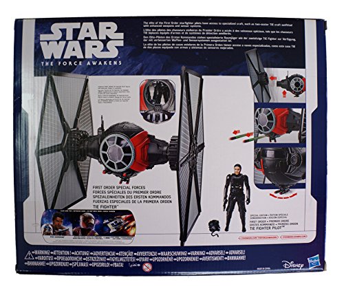 Star Wars The Force Awakens First Order Special Forces Tie Fighter And Pilot Vehicle & Figure Set - Brand New Factory Sealed Shop Stock Room Find