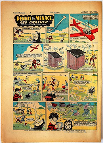 Vintage Rare The Beano Weekly Comic Magazine No. 2247 Boys And Girls Comic Every Thursday 10th August 1985 By D C Thomson & Co …