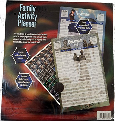 Vintage Doctor Who Family Activity Planner Calendar August 2007 - December 2008 Brand New Factory Sealed Shop Stock Room Find